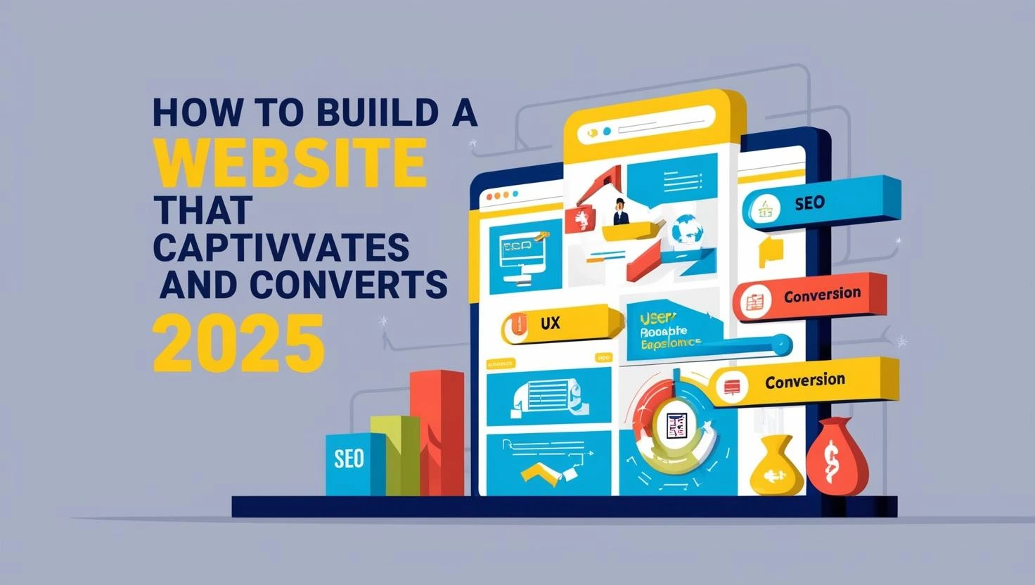a picture depicting _How to Build a Website That Captivates and Converts in 2025_