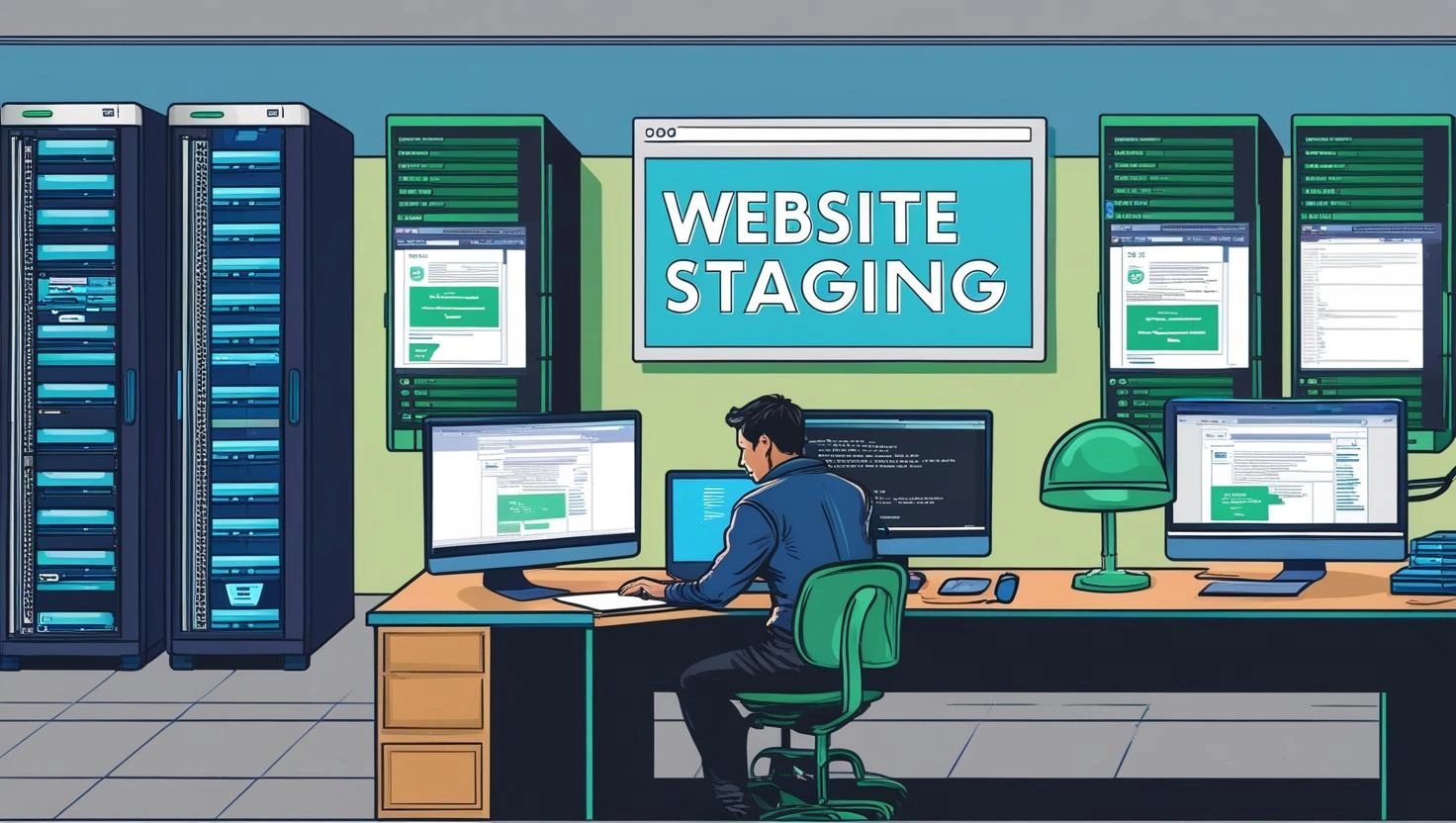 a picture depiciting _Staging webSite_