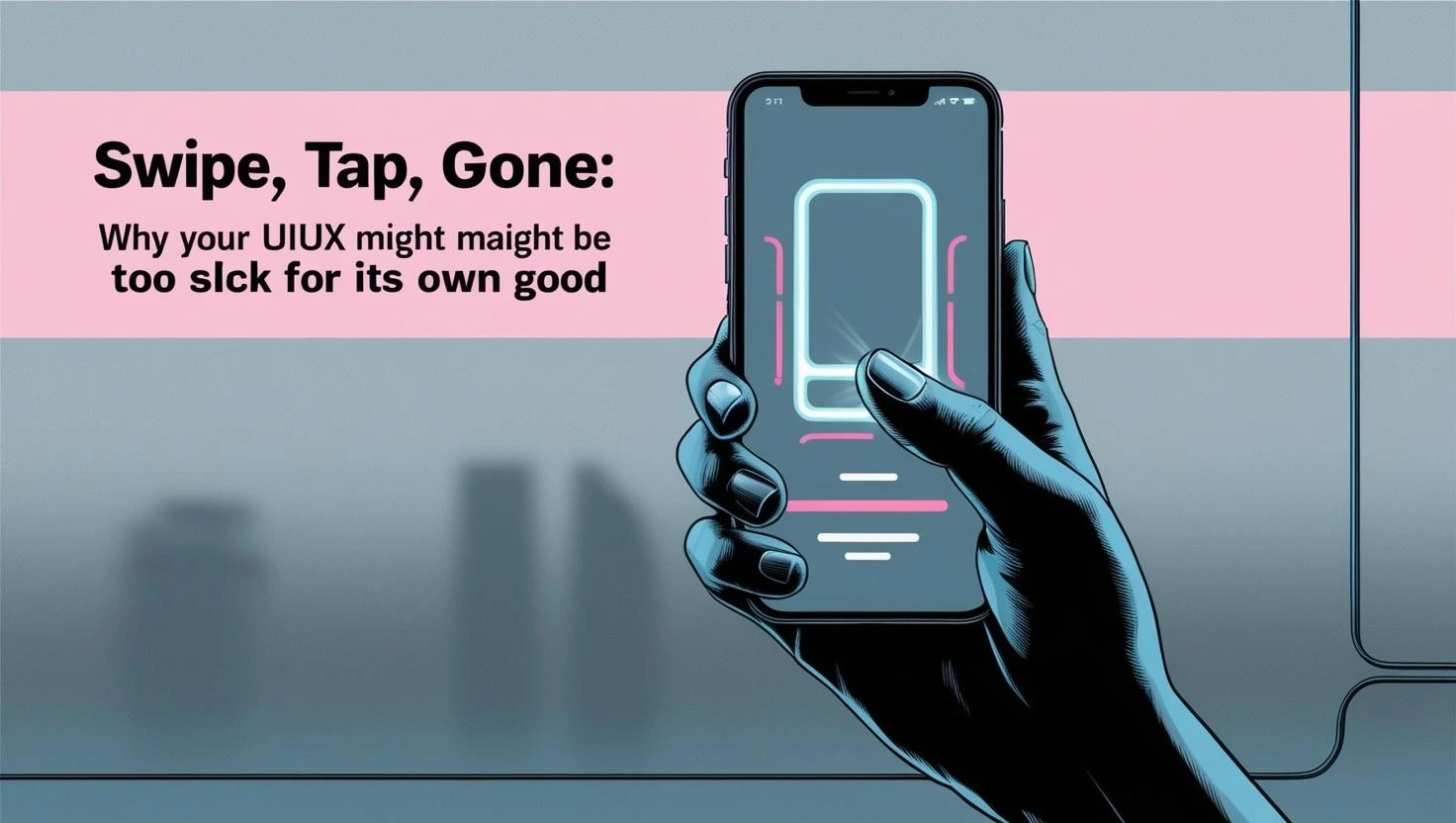 a picture depicting _Swipe, Tap, Gone_ Why Your UIUX Might Be Too Slick for Its Own Good_