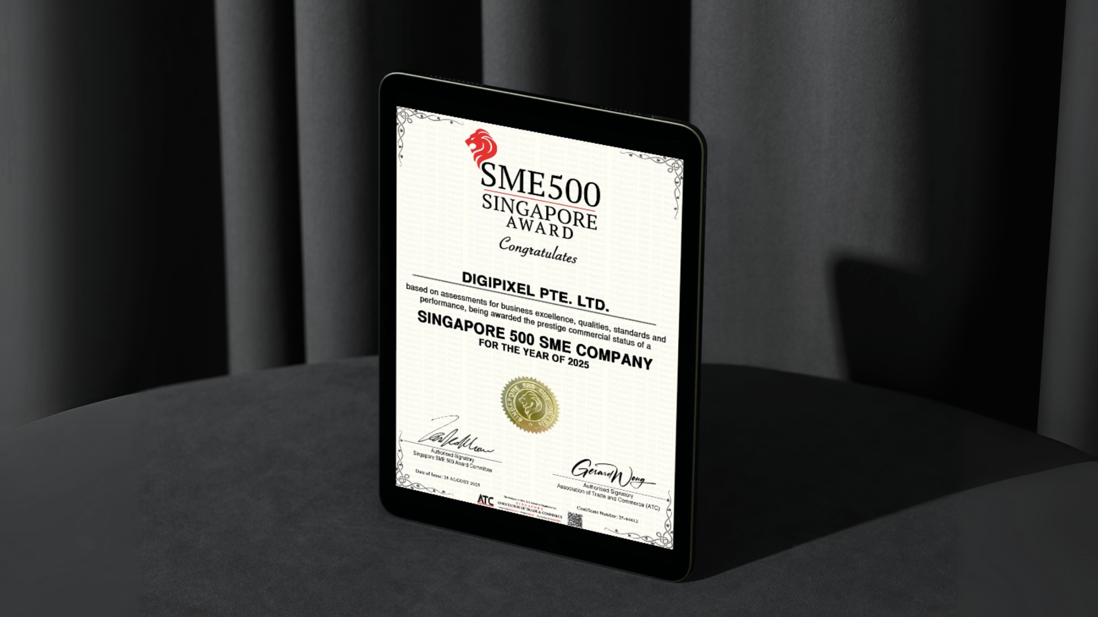 digipixel celebrates Sme500 Award Winning for 4th consecutive word