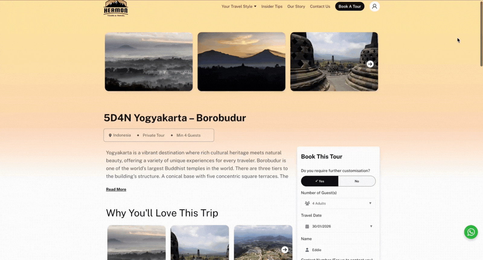 Hermon Travel_Booking